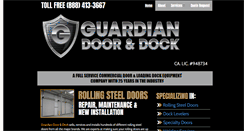 Desktop Screenshot of guardiandooranddock.com
